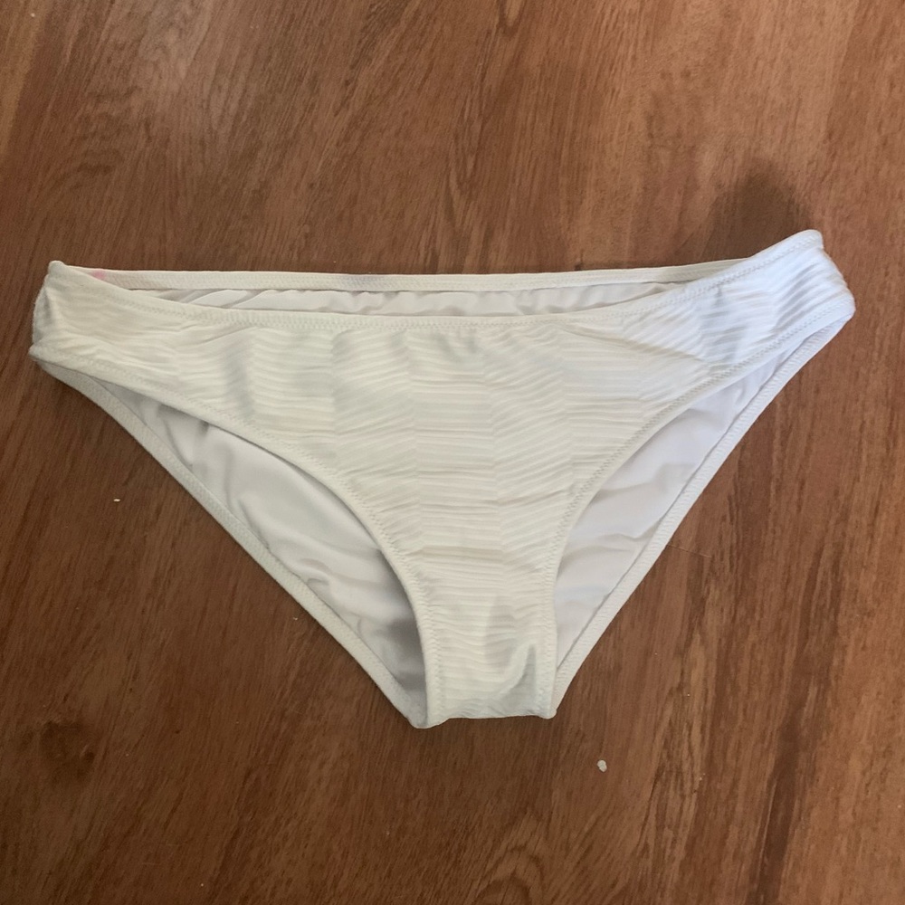 White bikini bottoms
